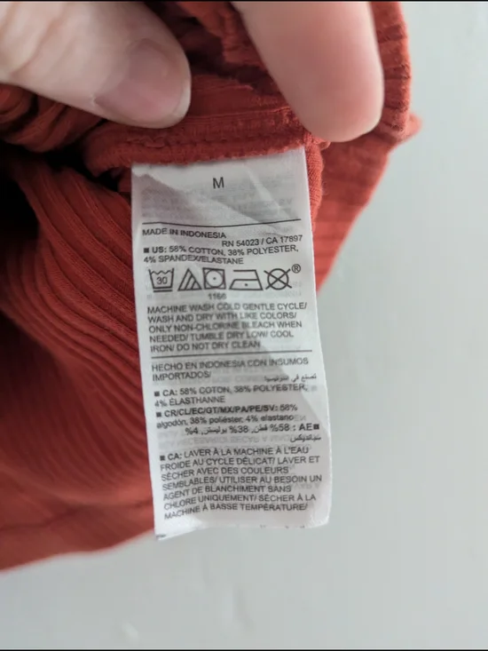 Old Navy Ribbed Mock Neck Tank - Rust - Picture 3 of 3